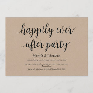 Glücklich bis ans Ende, Hochzeitsflitterwochen-Ein Einladung