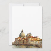 Glücklich bis ans Ende Venedig Hochzeit Einladung (Rückseite)