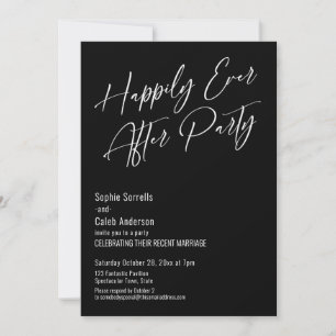Glücklich bis ans Lebensende Party Moderne Elegant Einladung