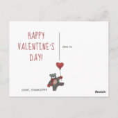 Glücklich bist du mein Freund Bär Postkarte (Rückseite)