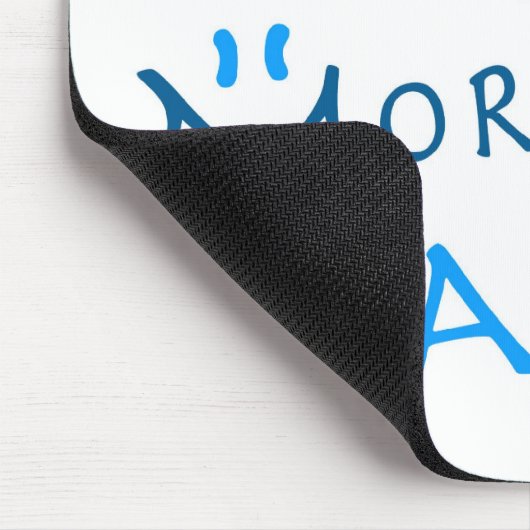 Glücklich-Blau Mousepad (Ecke)