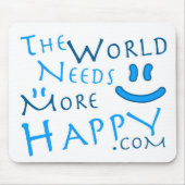 Glücklich-Blau Mousepad (Vorne)