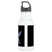 Glücklich Blau zu sein Edelstahlflasche (Rückseite)
