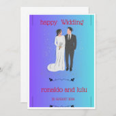 GLÜCKLICH BREITEN EINLADUNG (Vorne/Hinten)