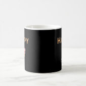 GLÜCKLICH, Briefe, Blume aus dem Marquee Kaffeetasse (Mittel)