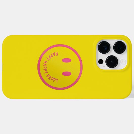 glücklich Case-Mate iPhone hülle (Rückseite (Horizontal))