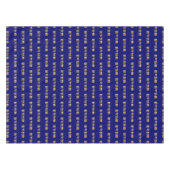 GLÜCKLICH CHINESISCHES NEUJAHR 新 年 乐 Blau 快 Tischdecke (Vorderseite (Horizontal))