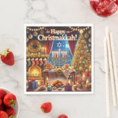 Glücklich Christmakkah! Serviette (Beispiel)