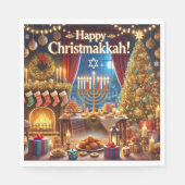 Glücklich Christmakkah! Serviette (Vorderseite)