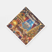 Glücklich Christmakkah! Serviette (Ecke)