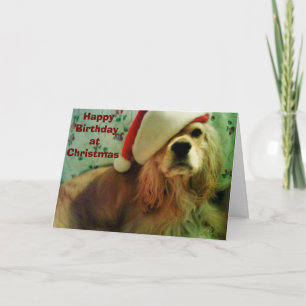 GLÜCKLICH "CHRISTMAS BIRTHDAY" FÜR SIE FEIERTAGSKARTE