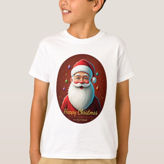 GLÜCKLICH CHRISTMAS ZU MEINEM FREUND T-Shirt (Vorderseite)