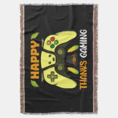 Glücklich dank Gaming Funny Decke (Vorderseite Vertikal)