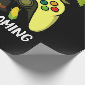 Glücklich dank Gaming Funny Geschenkpapier (Ecke)