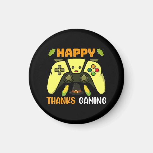 Glücklich dank Gaming Funny Magnet (Vorne)