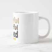 glücklich dankbar, dankbar, gesegnet Jumbo-Tasse (Rechts)