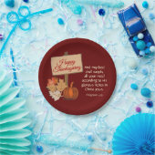 GLÜCKLICH DANKEN, meinem Gott zu geben, wird BURGU Pappteller (Party)