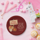 GLÜCKLICH DANKEN, meinem Gott zu geben, wird BURGU Pappteller (Party)