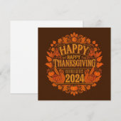 GLÜCKLICH DANKSGIVING 2024 FEIERTAGSKARTE (Vorne/Hinten)