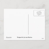 GLÜCKLICH DANKSGIVING FALL Postkarte (Rückseite)