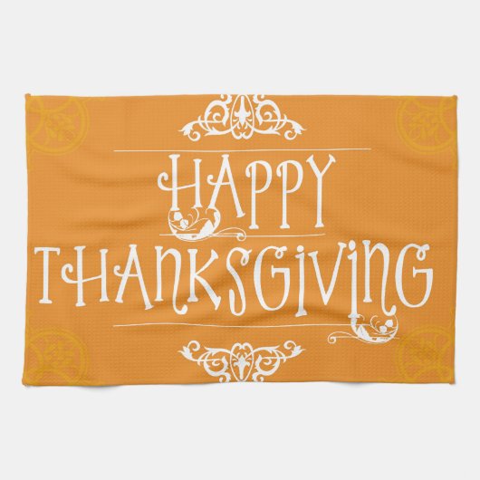 GLÜCKLICH DANKSGIVING GESCHIRRTUCH (Horizontal)