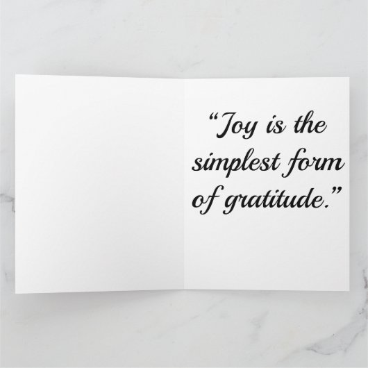 GLÜCKLICH DANKSGIVING KARTE (Innenseite)