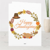 GLÜCKLICH DANKSGIVING KARTE (Rückseite)