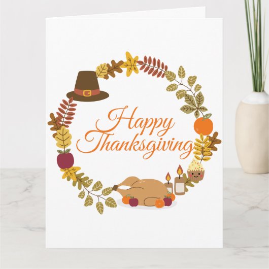 GLÜCKLICH DANKSGIVING KARTE (Vorderseite)