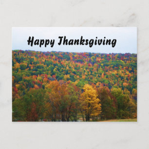 GLÜCKLICH DANKSGIVING NATURE Postcard Feiertagspostkarte