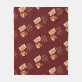 GLÜCKLICH DANKSGIVING Pumpkin Fall Herbst Blätter  Fleecedecke (Vorderseite)