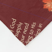 GLÜCKLICH DANKSGIVING Pumpkin Fall Herbst Blätter  Fleecedecke (Ecke)