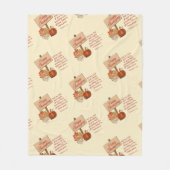 GLÜCKLICH DANKSGIVING Pumpkin Herbst Herbstlaub Fleecedecke (Vorderseite)