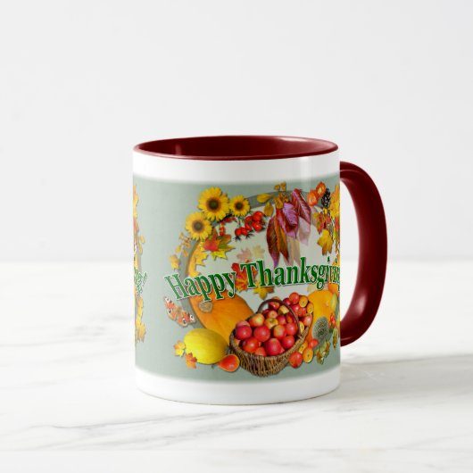 GLÜCKLICH DANKSGIVING TASSE (VorderseiteRechts)