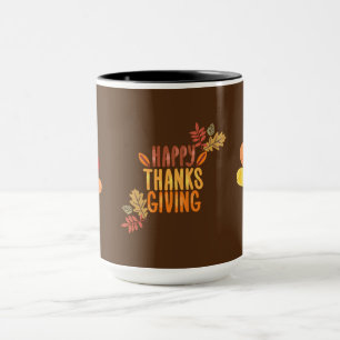 GLÜCKLICH DANKSGIVING TÜRKEI TASSE