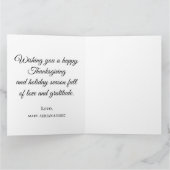 GLÜCKLICH DANKSGIVIVING WORTH CARD KARTE (Innenseite)