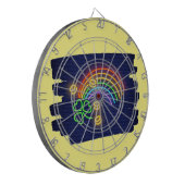 Glücklich! Dart Board Dartscheibe (Vorderseite Links)