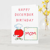 GLÜCKLICH ***DEZEMBER*** GEBURTSTAG ***MAMA*** KARTE (Gelbe Blume)