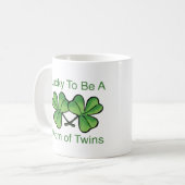 Glücklich DoppelMama sein Kaffeetasse (Vorderseite Links)