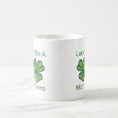 Glücklich DoppelMama sein Kaffeetasse (Mittel)