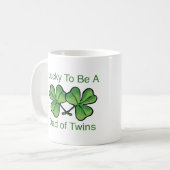 Glücklich DoppelVater sein Kaffeetasse (Vorderseite Links)