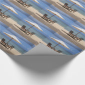 Glücklich Draußen Geschenkpapier (Ecke)