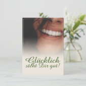 Glücklich, du Arsch! (Stehend Vorderseite)