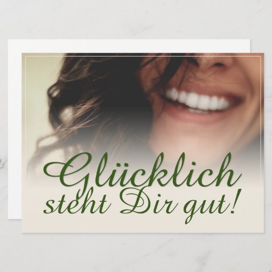 Glücklich, du Arsch! (Vorne/Hinten)