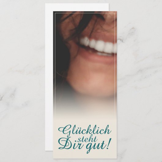 Glücklich, du Arsch! (Vorne/Hinten)