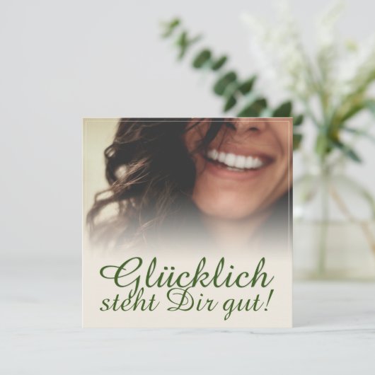 Glücklich, du Arsch! (Stehend Vorderseite)