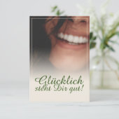 Glücklich, du Arsch! (Stehend Vorderseite)