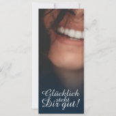 Glücklich, du Arsch! - Blau (Vorderseite)