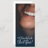 Glücklich, du Arsch! - Blau (Vorne/Hinten)