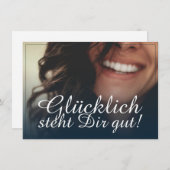 Glücklich, du Arsch! - Blau (Vorne/Hinten)