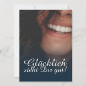 Glücklich, du Arsch! - Blau (Vorderseite)